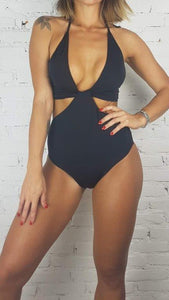 Cutout One Piece - Black