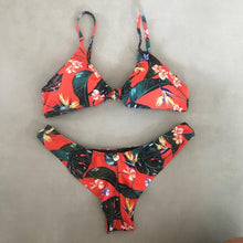 Load image into Gallery viewer, Moana Bikini Set - Top Knot - Aloha Print