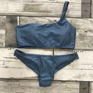 One Shoulder Bikini Set