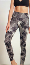 Load image into Gallery viewer, Black and White Palm Trees Leggings